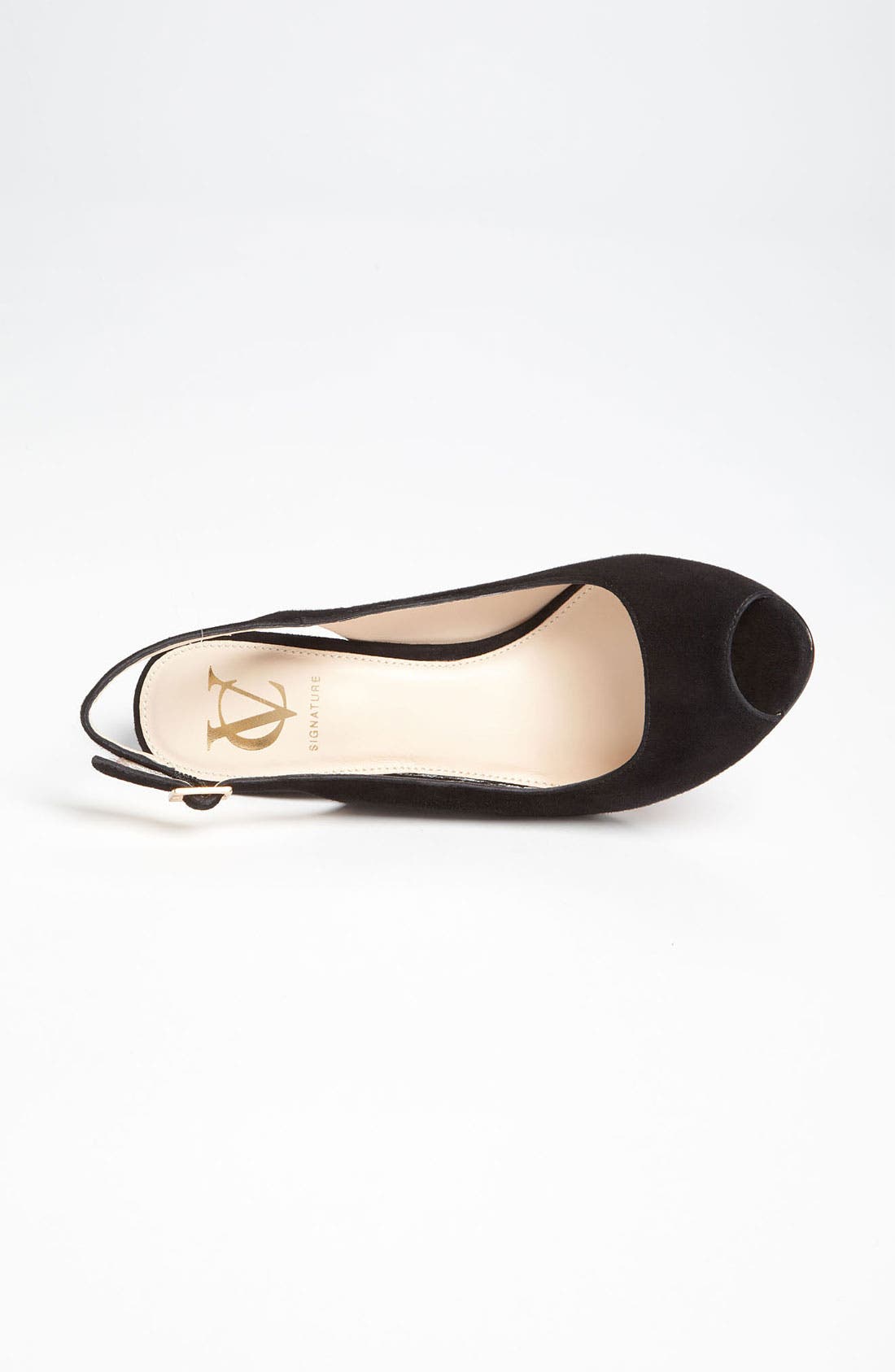 'Toscana' Slingback Sandal, Alternate, color, BLACK SUEDE