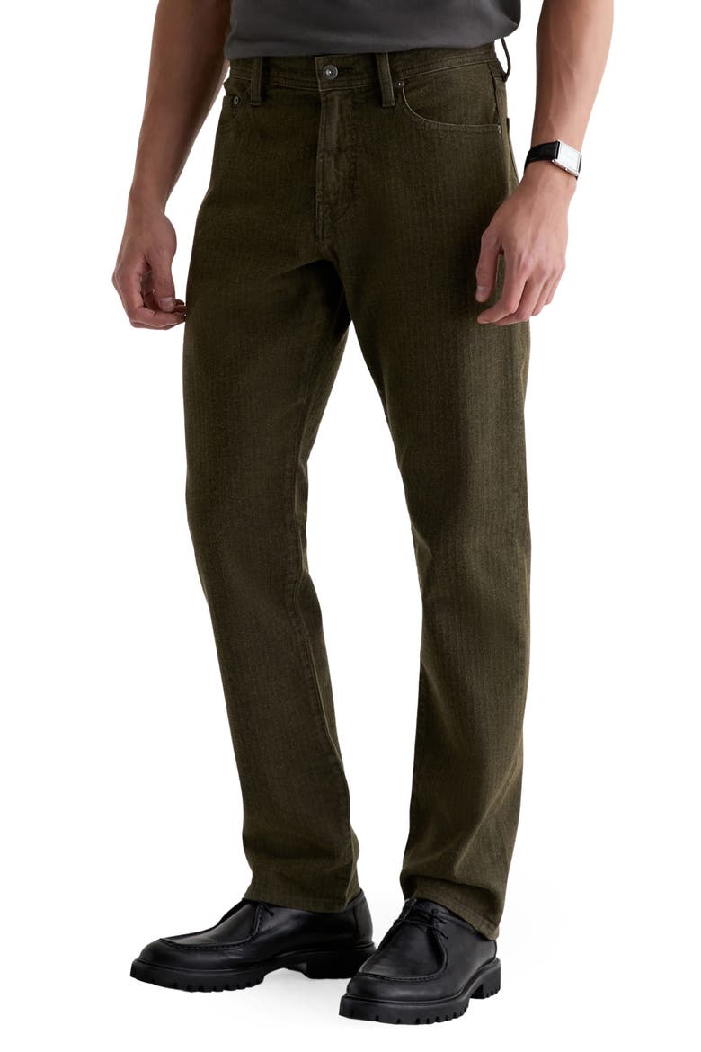 Everett Slim Straight Leg Jeans, Alternate, color, DIRTY OLIVE