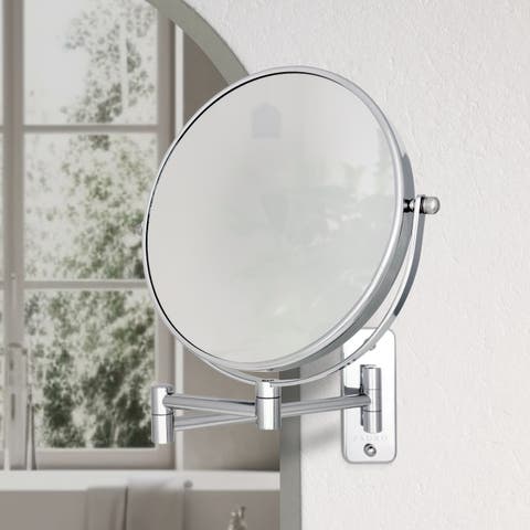 Wall Mounted Makeup Mirror with 8X/1X Magnifications