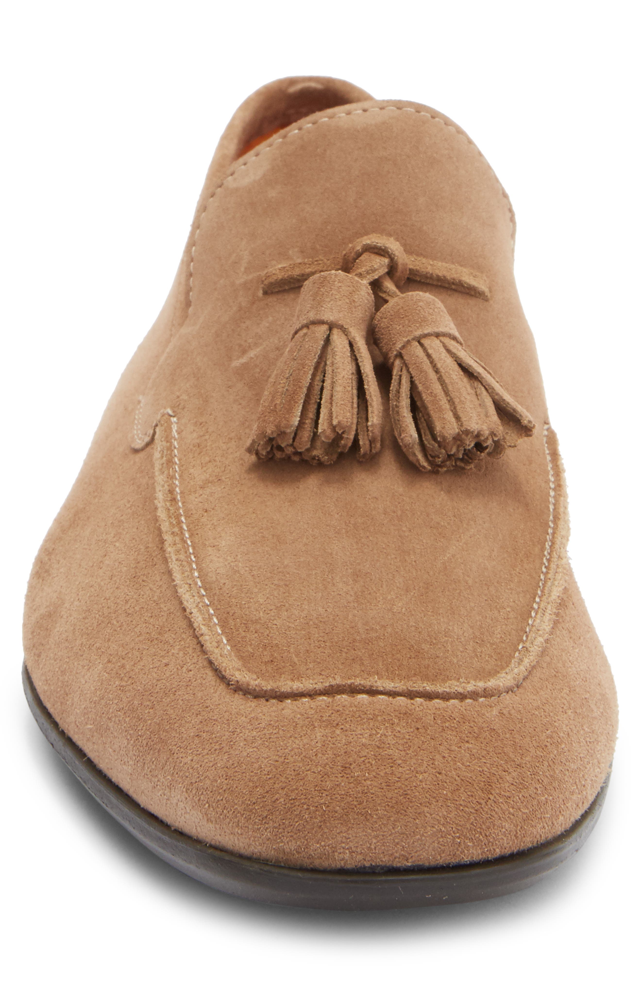Magnanni Kamato II Tassel Loafer, Alternate, color, Castoro Suede