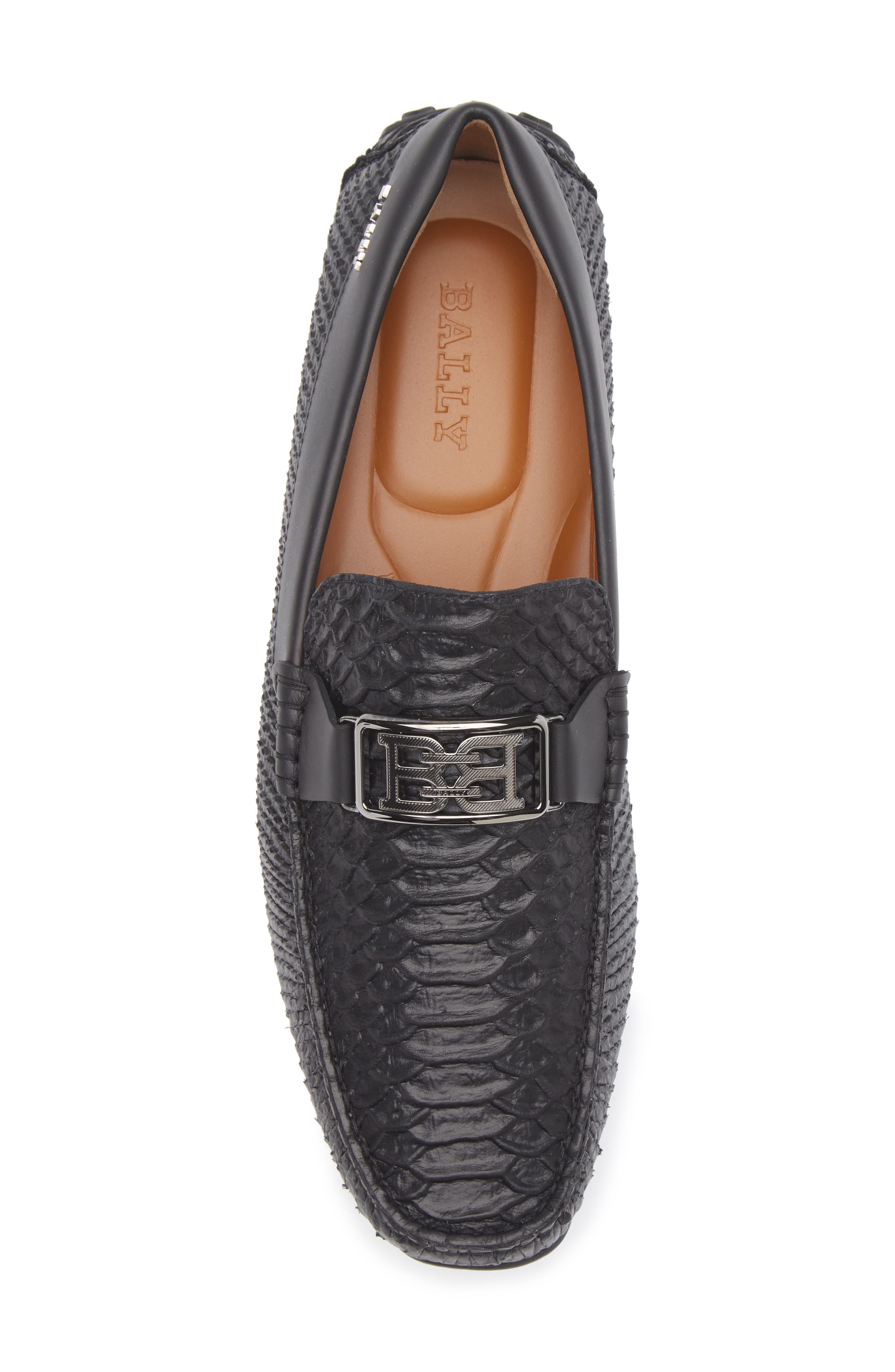 Bally Palan Croc Embossed Loafer, Alternate, color, 