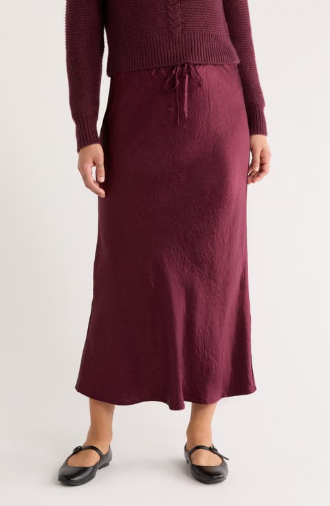 Gabriella Crinkle Slip Skirt