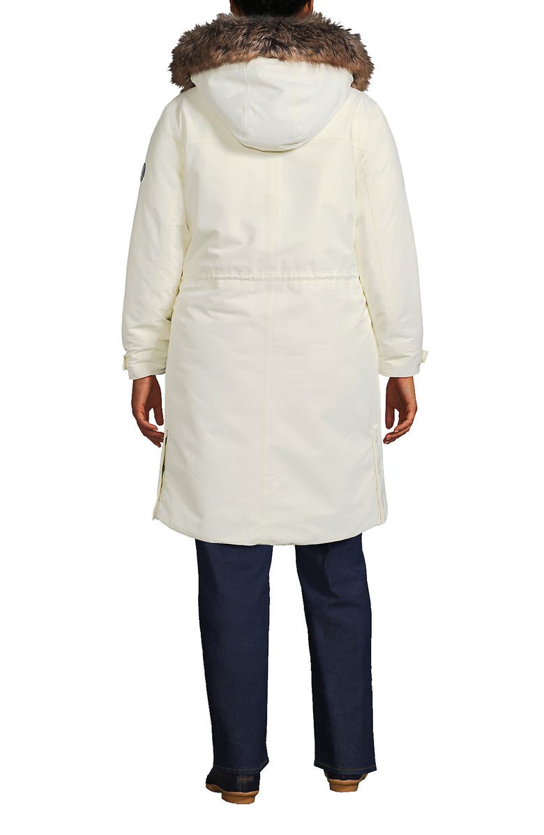 Lands' End Plus Size Expedition Down Waterproof Winter Parka, Alternate, color, Ivory