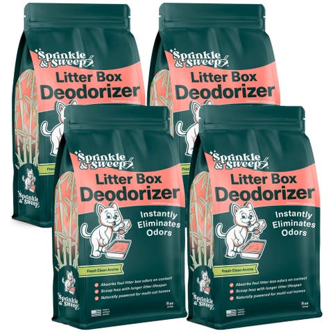 Litter Box Deodorizer 4 Pack, 8oz Bags