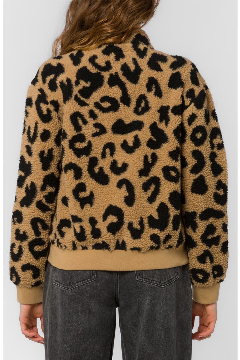 Aggie Fuzzy Zip Front Jacket, Alternate, color, CHEETAH FUZZ