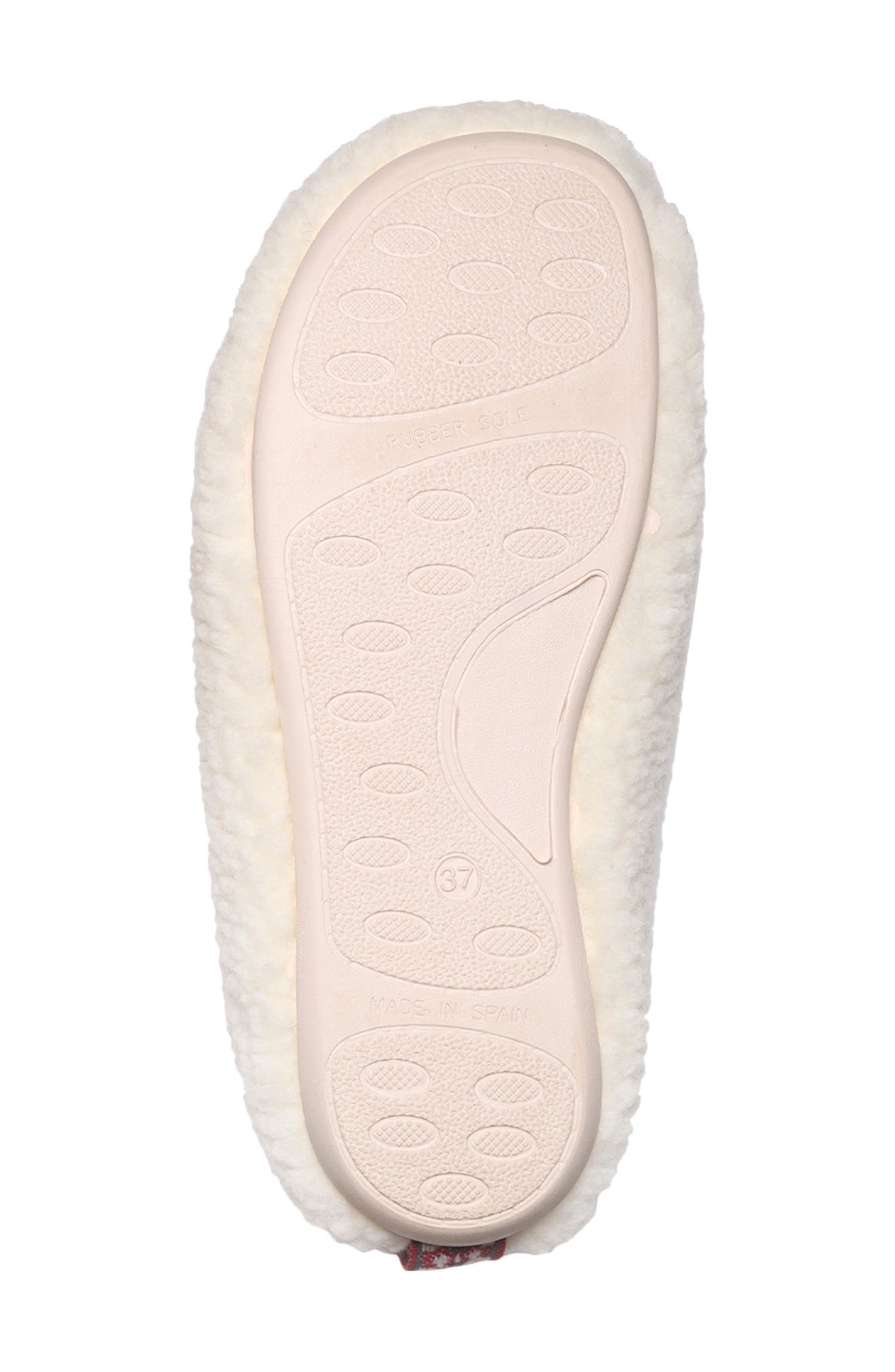 Toni Pons Marta Fleece Slipper, Alternate, color, White Wool