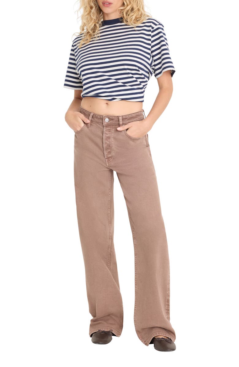 Good American Wide Leg Jeans, Alternate, color, Hearth