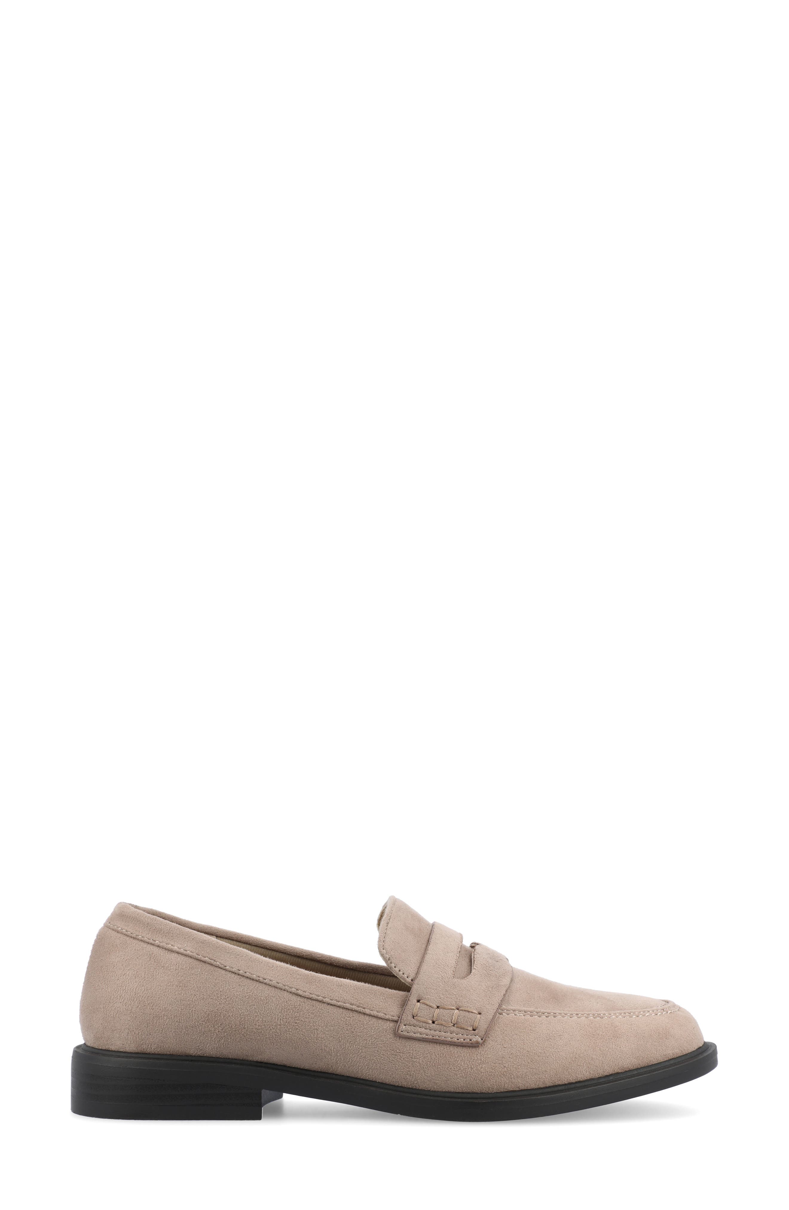 Journee Collection Raichel Penny Loafer, Alternate, color, Stone
