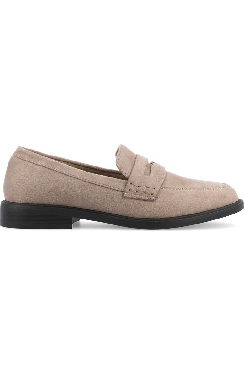 Journee Collection Raichel Penny Loafer, Alternate, color, Stone
