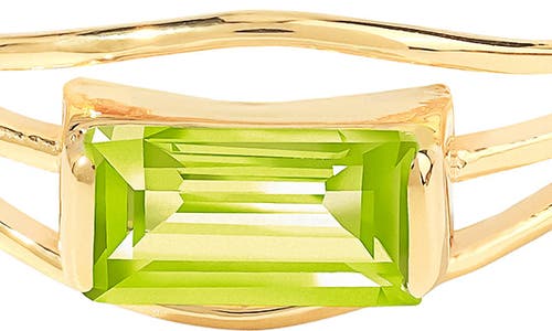 Ys Gems Semiprecious Stone Ring In Green