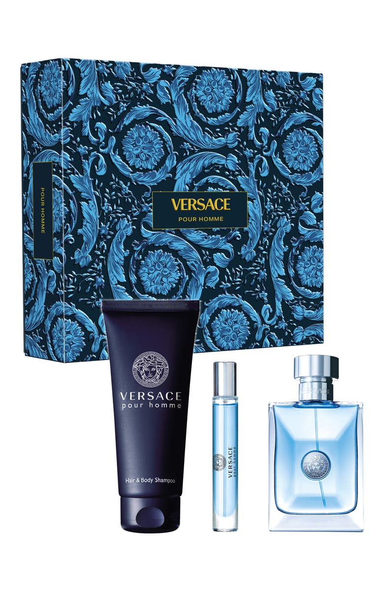 Versace pour Homme Eau de Toilette Gift Set $160 Value, Main, color,