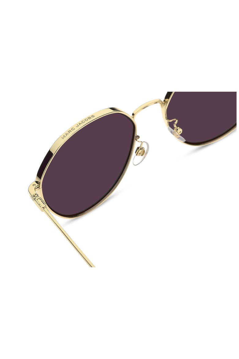 MARC 830/F/S 58mm Gradient Round Sunglasses, Alternate, color, GOLD VIOLET
