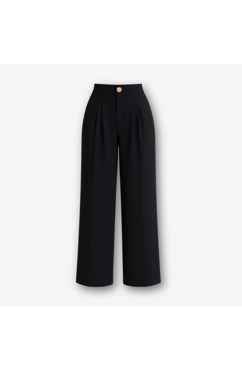 Monlicia Elara High Waist Pleated Pants, Main, color, Black