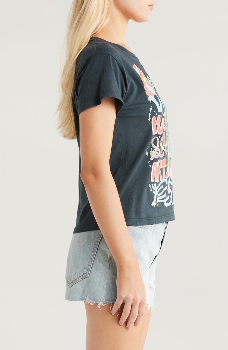 Daydreamer x Coachella Solo Ferris Wheel Cotton Graphic T-Shirt, Alternate, color, Vintage Black