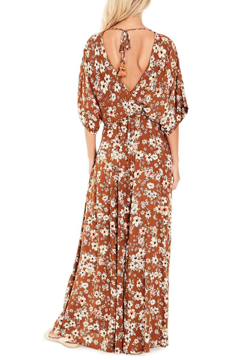 Faithfull the Brand Bergamo Maxi Wrap Dress, Alternate, color, 