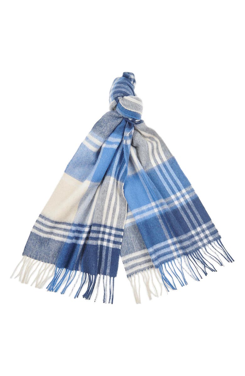 Barbour Kindar Check Print Wool Blend Scarf, Main, color, 