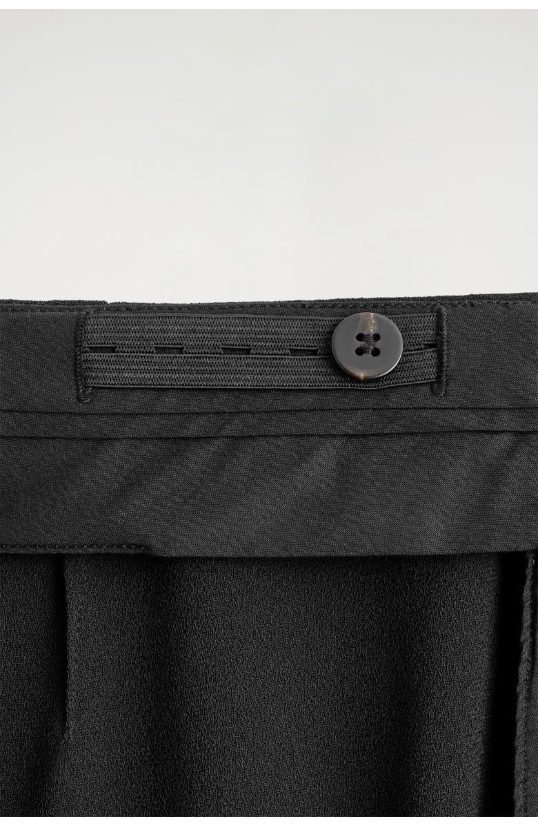 COS Tailored Regular-Fit Straight-Leg Pants, Alternate, color, Black