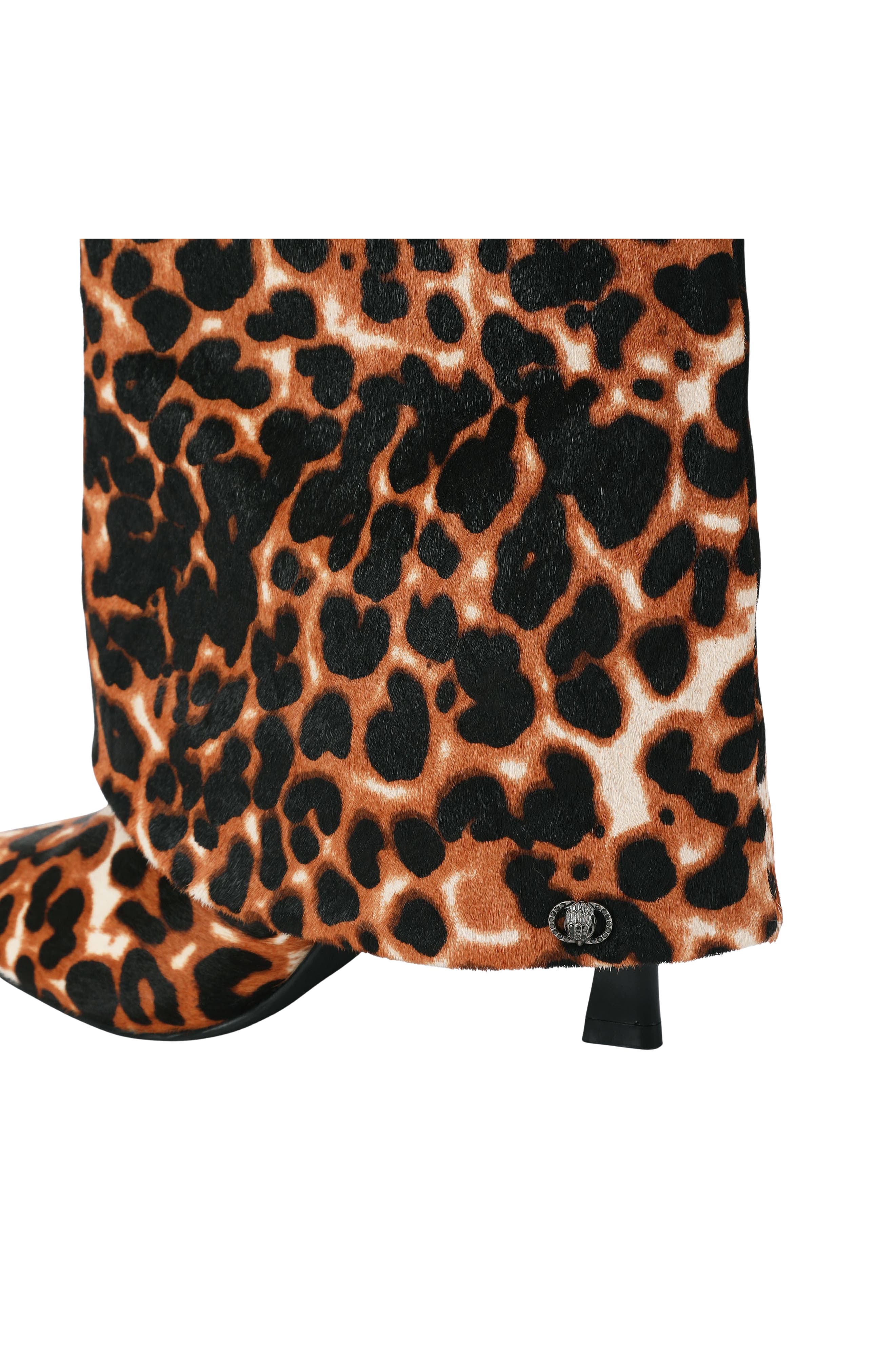 Annabel Leopard Print Calf Hair Boot, Alternate, color, OPEN BROWN