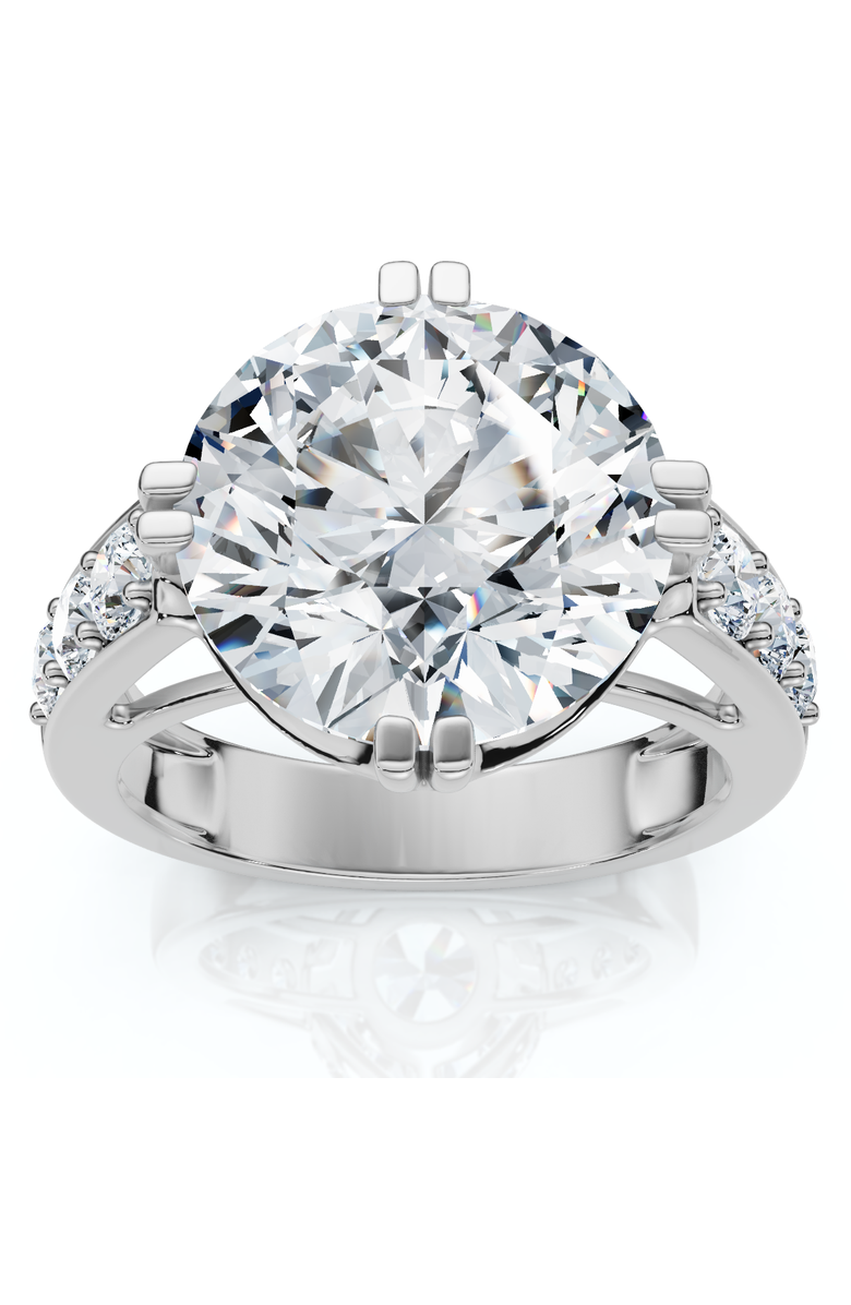 Bliss Diamond Certified 5 1/2Ct Bauer Diamond Engagement Ring 14k Gold or Platinum Lab Grown, Main, color, 14K White Gold