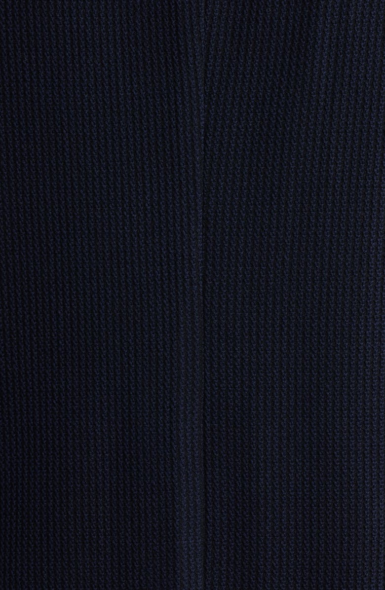 Jack Victor Wolsey Navy Rib Knit Wool Sport Coat with Removable Hooded Bib, Alternate, color, Navy