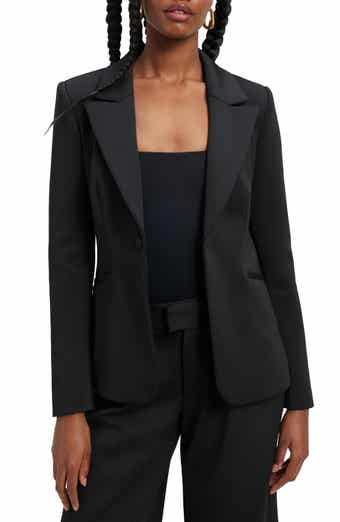 Good American Classic Sculpted Scuba Knit Blazer