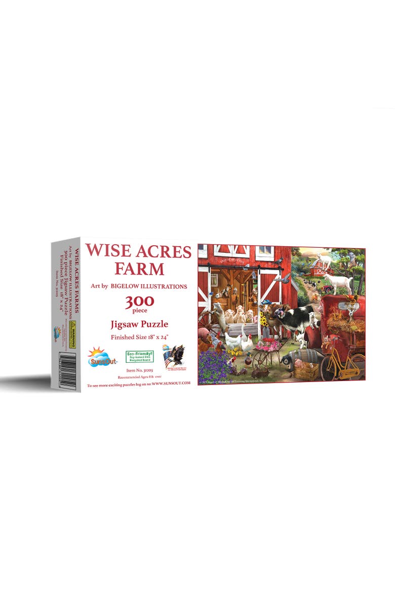 Sunsout Wise Acres Farm 300 piece Jigsaw Puzzle for Adults, Main, color, Multicolor