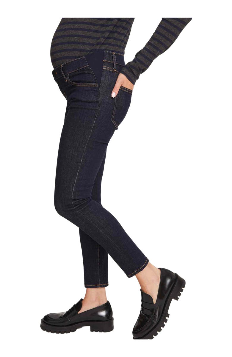 HATCH Collection The Slim Maternity Jean, Main, color, Rinse