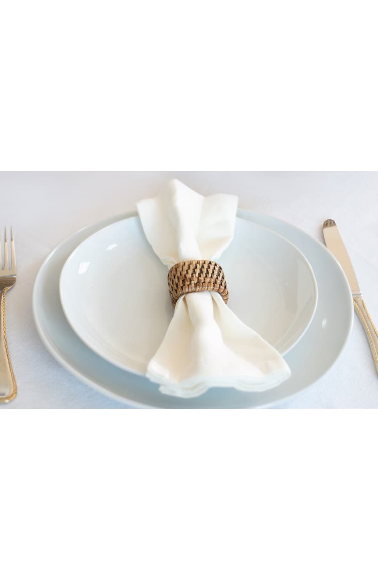 Artifacts Trading Company<sup>™</sup> Artifacts Rattan Oval Napkin Rings - 6 piece set, Alternate, color, Honey Brown