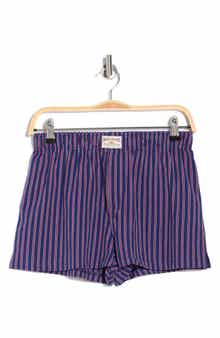 BDG Urban Outfitters Navy Stripe Cotton Boxer Shorts