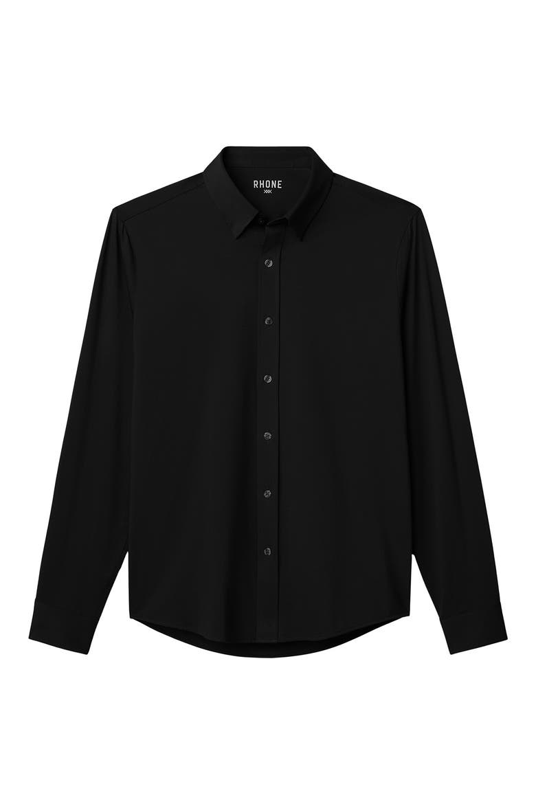 Commuter Classic Fit Stretch Button-Up Shirt, Alternate, color, BLACK OXFORD