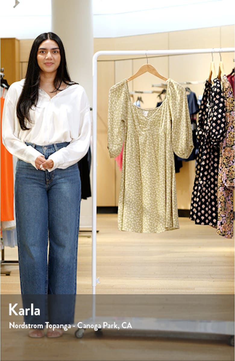 Ray of Sun Floral Puff Sleeve Dress, sales video thumbnail