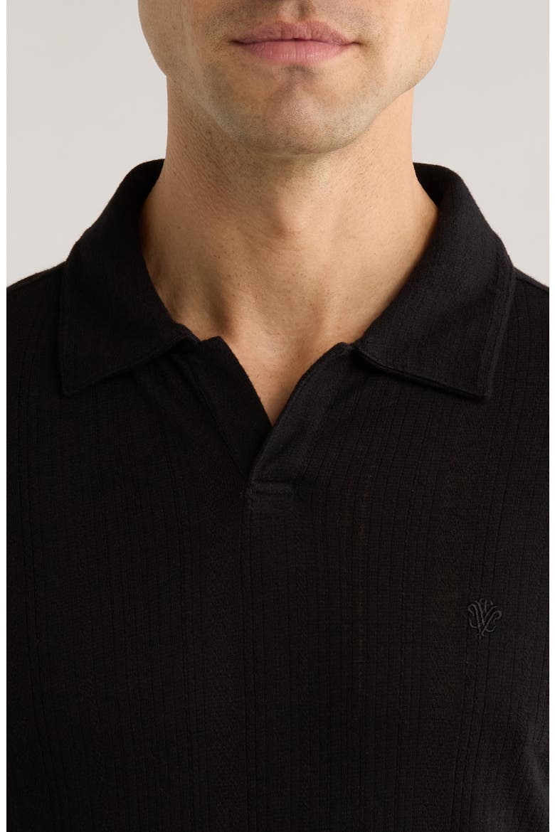 Leonardo Johnny Collar Polo, Alternate, color, BLACK