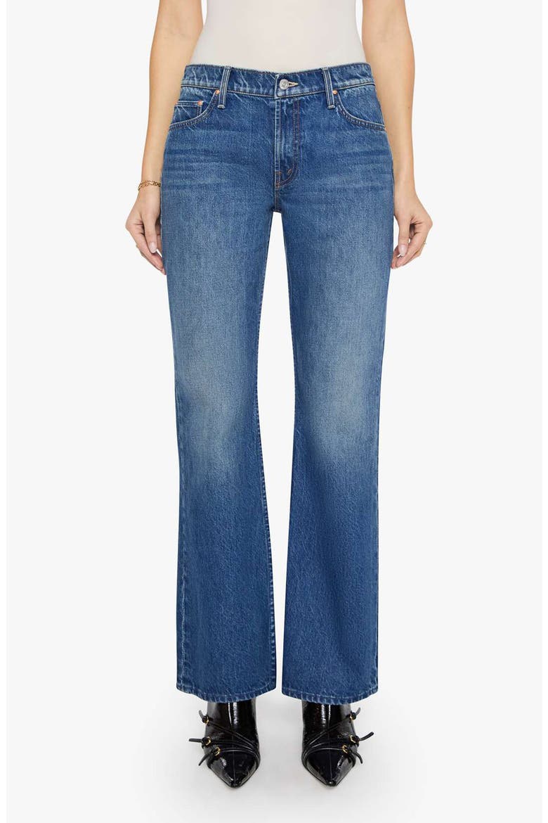 The Bookie Sneak Bootcut Jeans, Main, color, GREEN THUMB