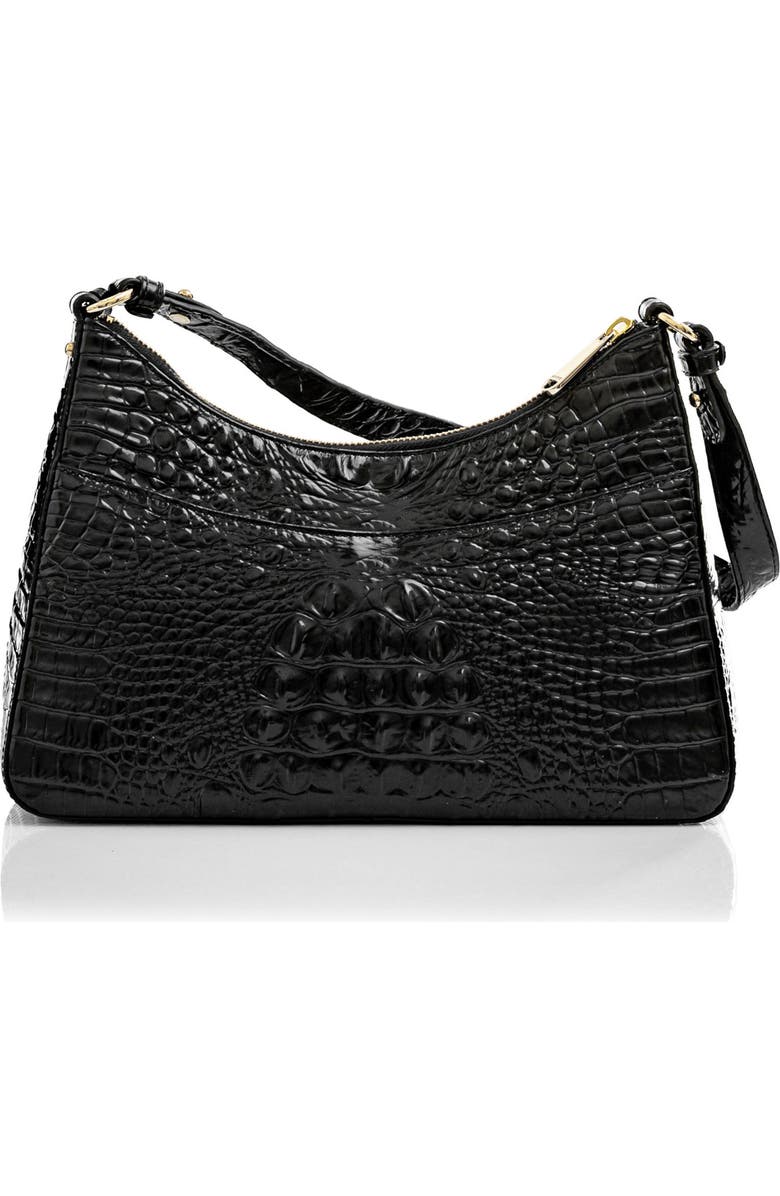 Brahmin Esme Croc Embossed Leather Shoulder Bag, Alternate, color,