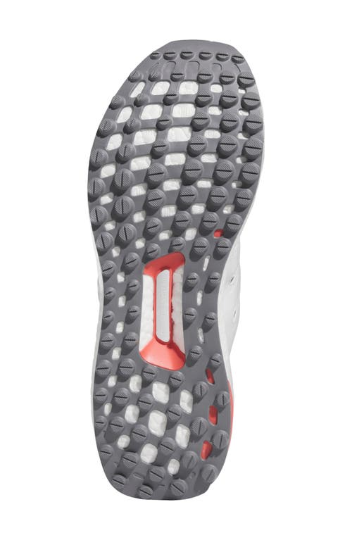 Adidas Golf Ultraboost Spikeless Golf Shoe In Grey/white/preloved Scarlet
