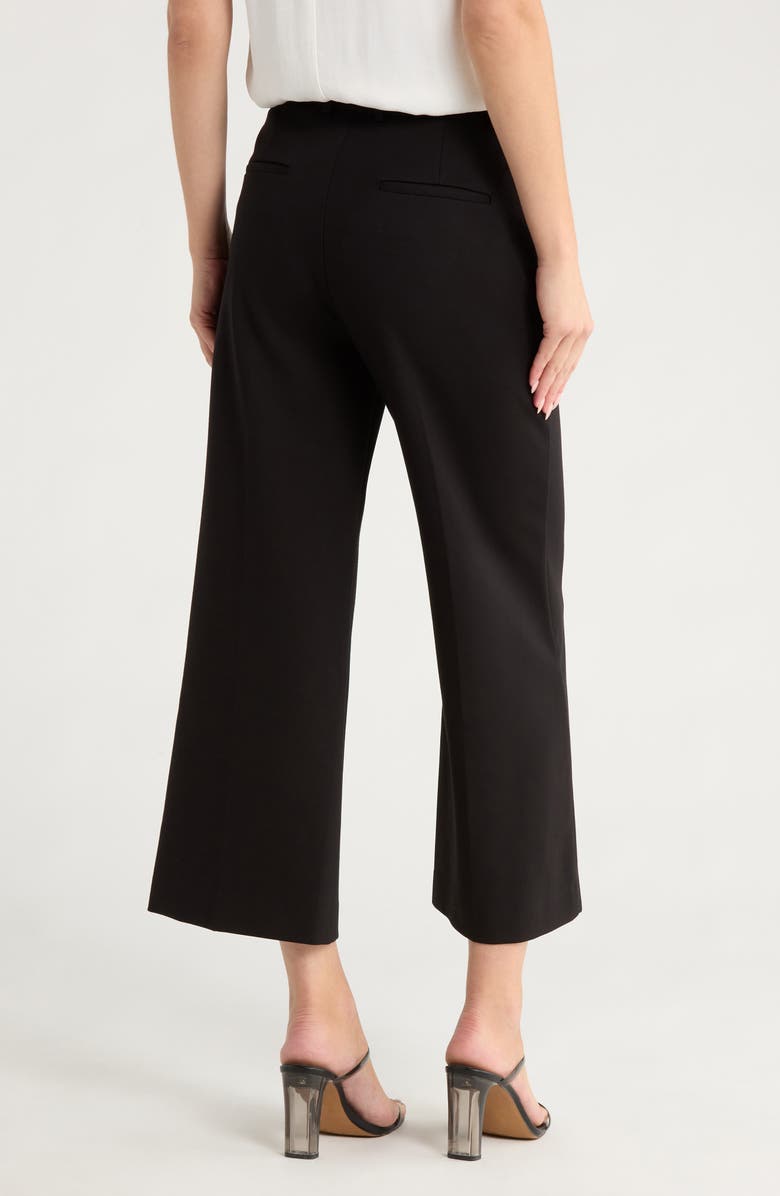 Theory Nadeema Polished Wide Leg Pants, Alternate, color, Black