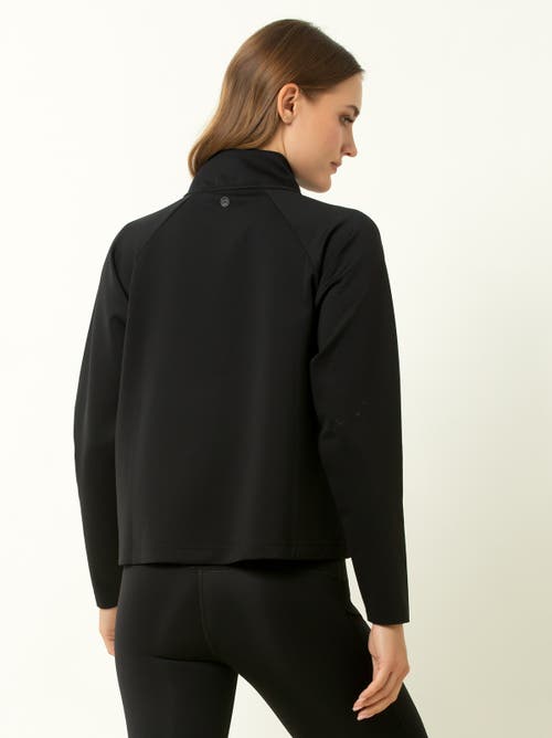 Single Stitch Performance 1/4 Zip Pullover In Black