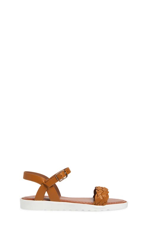 Extreme By Eddie Marc Kids' Braided Strap Sandal In Tan