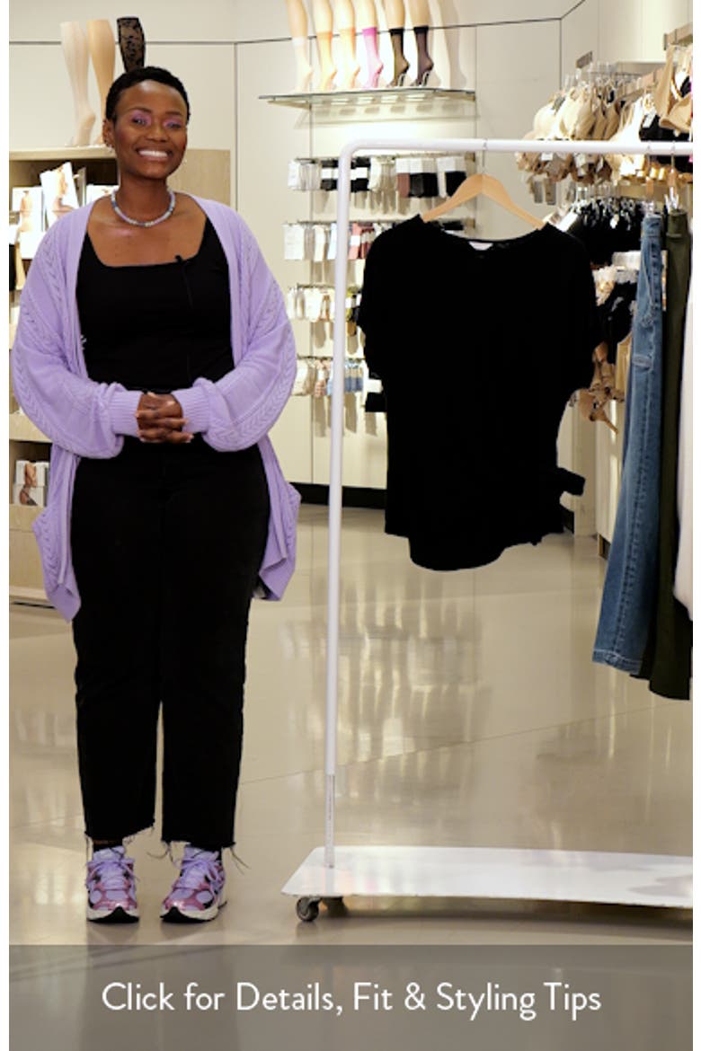 Drop Shoulder Tie Front Top video