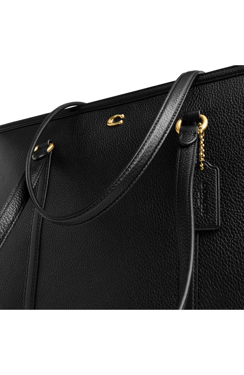 COACH Refined Pebble Leather Tote, Alternate, color,