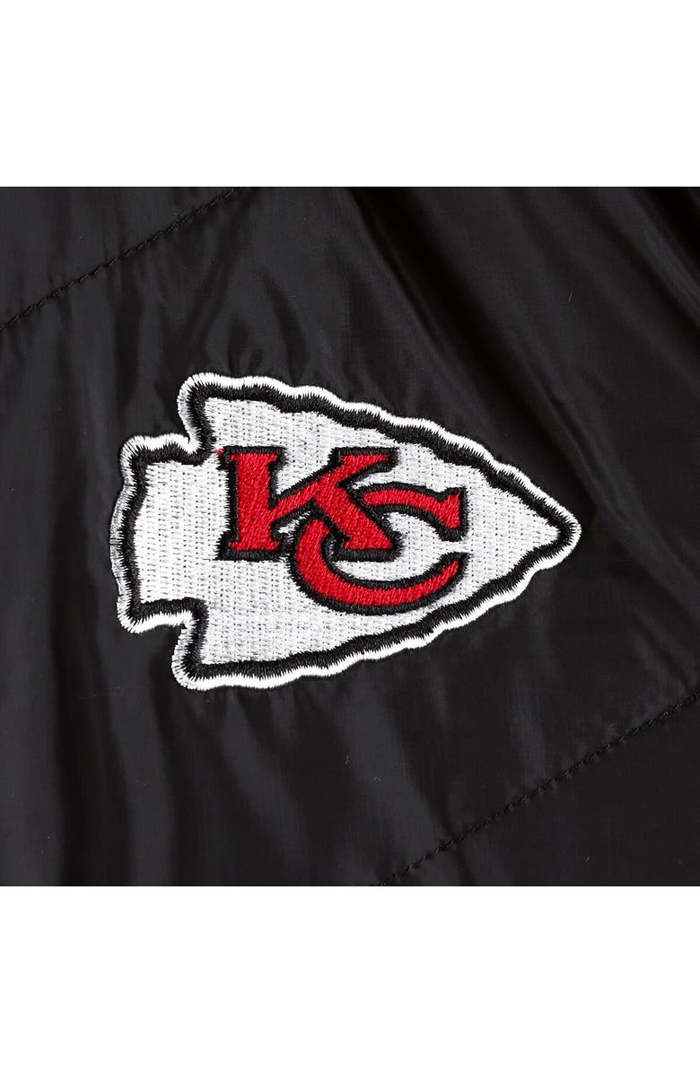 THE WILD COLLECTIVE Women's The Wild Collective  Black Kansas City Chiefs Puffer Full-Zip Hoodie, Alternate, color, 