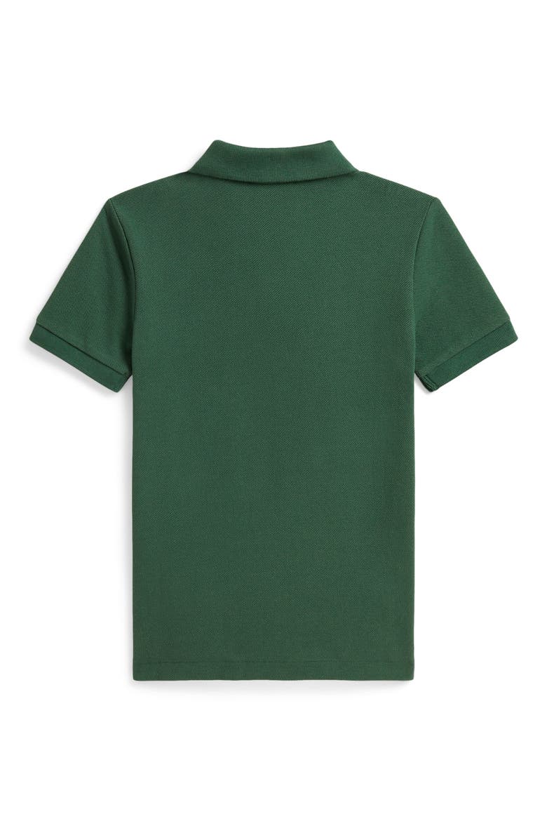 Kids' Cotton Piqué Polo, Alternate, color, VERANO GREEN
