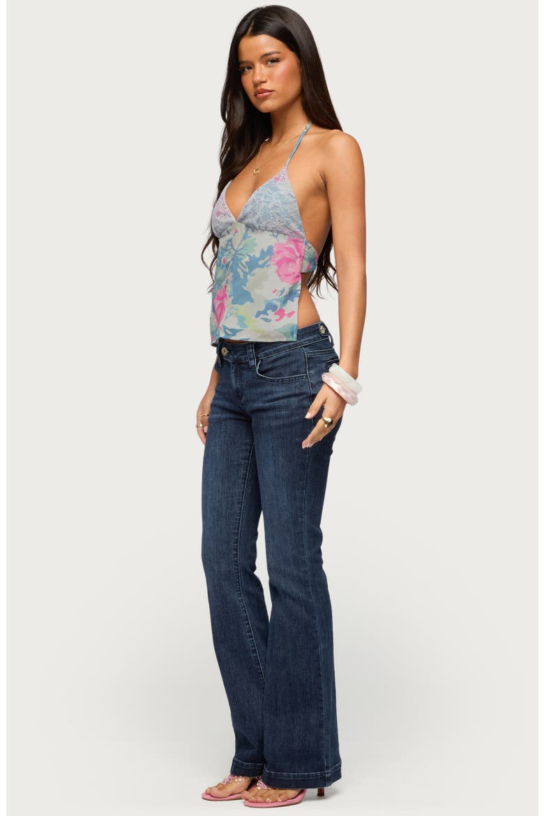 Bloomey Floral Print Halter Top, Alternate, color, MIX