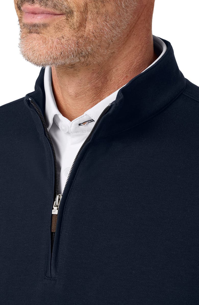 Mizzen+Main KPI Quarter Zip Pullover, Alternate, color, Navy