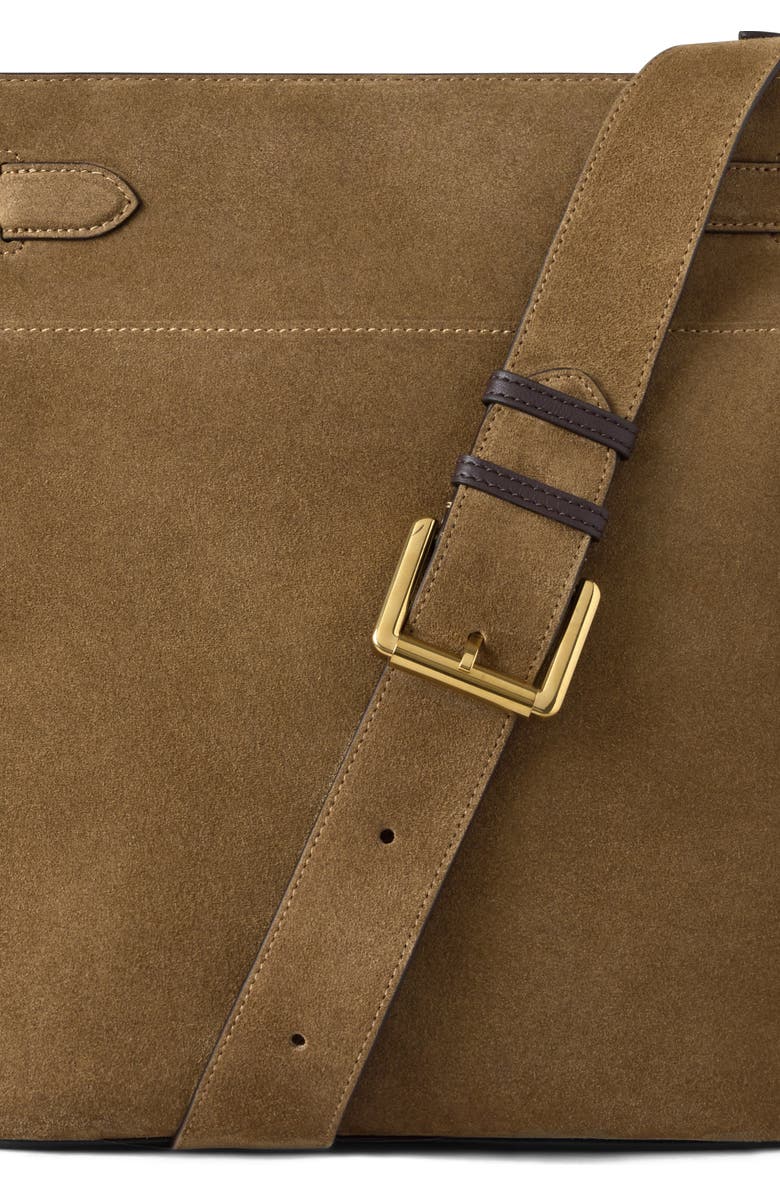 Mulberry Large Islington Bucket Suede, Alternate, color,