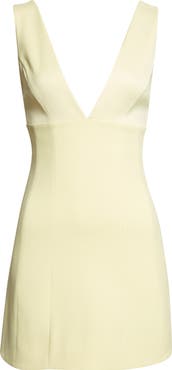 Alice + Olivia Mandy Plunge Neck Sleeveless Minidress