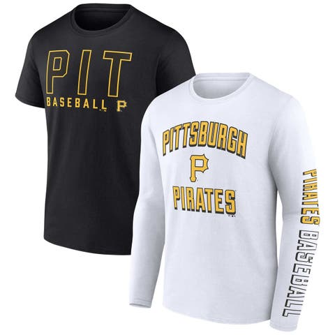 Men's Fanatics Branded Black/White Pittsburgh Pirates Two-Pack Combo T-Shirt Set