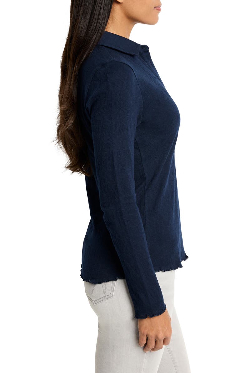 NIC+ZOE Lace Knit Henley Top, Alternate, color, 