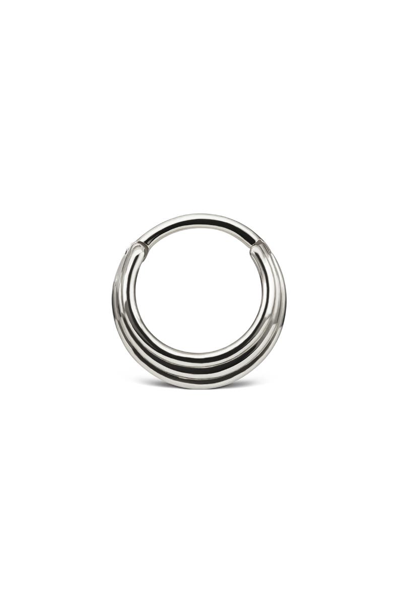 MARIA TASH Hiranya Single Hoop Earring, Alternate, color, White Gold