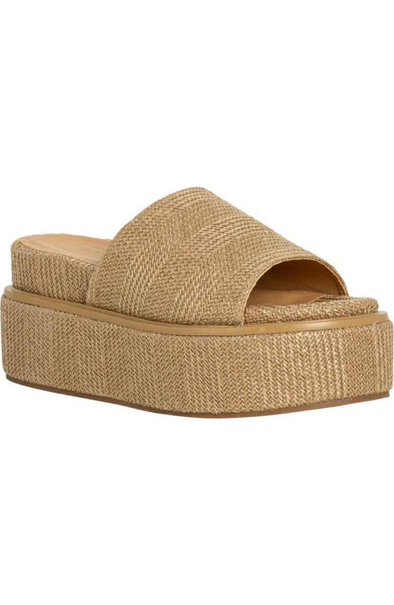 SHUSHOP Lexie Platform Slide Sandal, Main, color, Natural